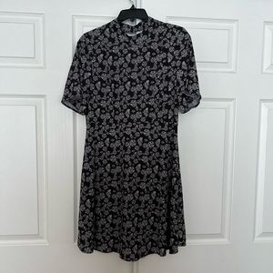 H&M Black Floral Dress